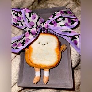 M. Toasty Coin Purse with Purple Tulips Twilly. New